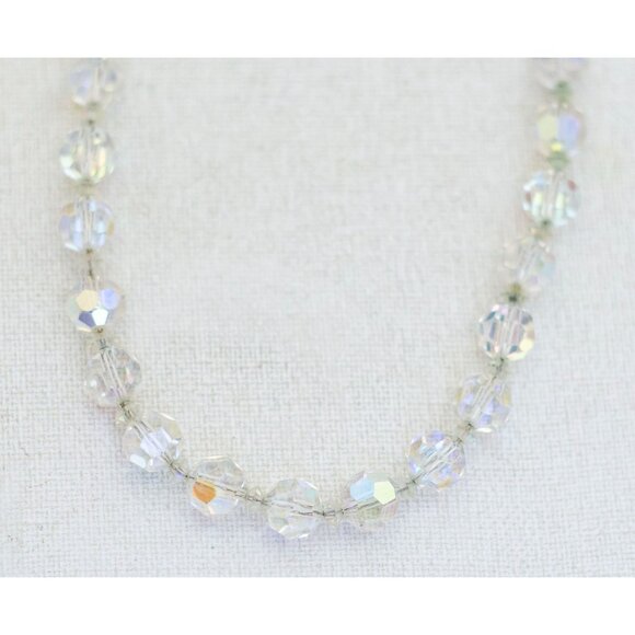 Vintage Diamond Rhinestone Choker Necklace 15 Inch by Hobe - J1 - Picture 1 of 3